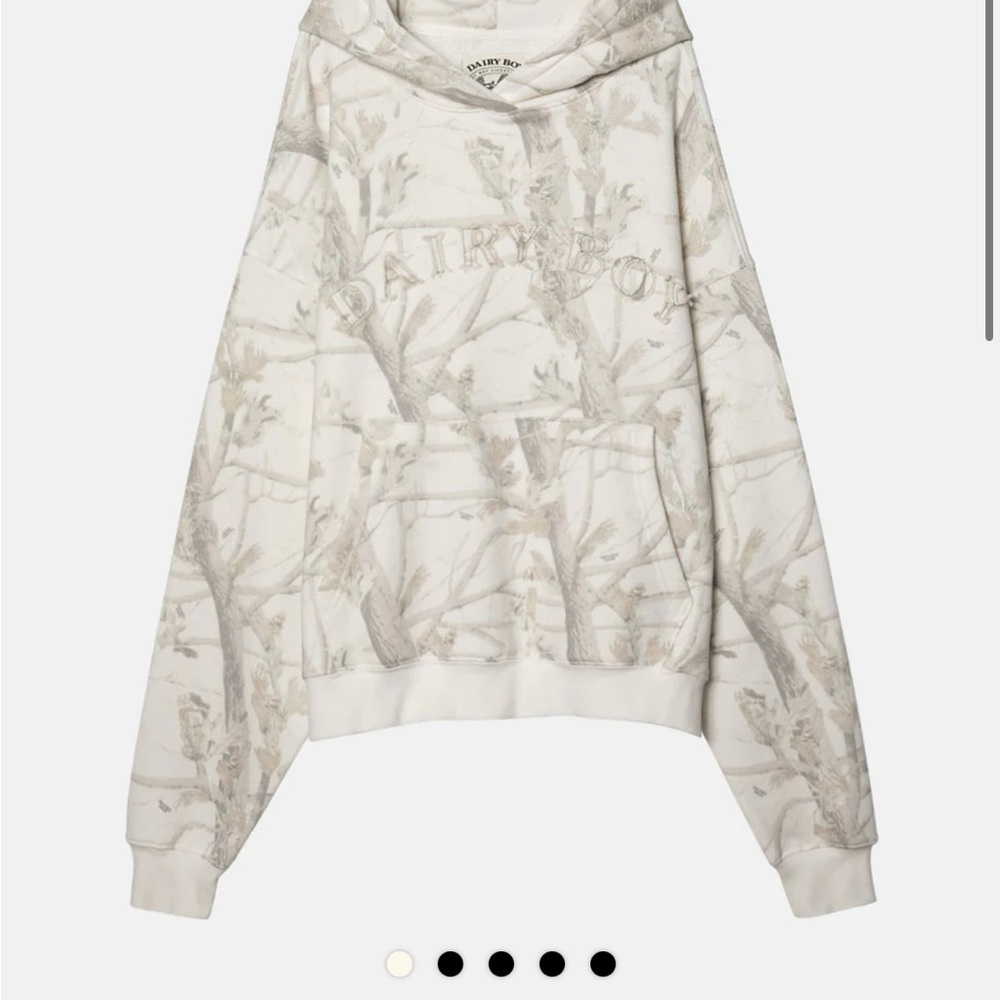 Dairy Boy Boyfriend Hoodie, Woodland Camo. Brand new size M